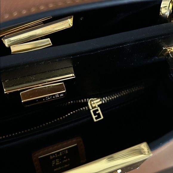 Peekaboo Bag Caramel & Black NEW - Picture 13 of 17